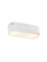 Argon TONI plafond 2 fl. 2x15W (max) milky white structure with gold stripe 906