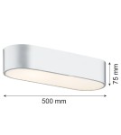 Chrome ceiling lamps - Argon TONI plafond 3 fl. 3x15W (max) milky chrome 6004 - product 2