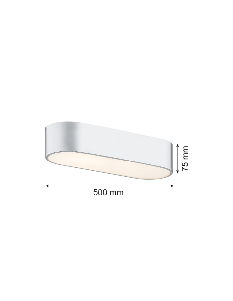 Chrome ceiling lamps - Argon TONI plafond 3 fl. 3x15W (max) milky chrome 6004 - product kolory-swiatla.pl 2