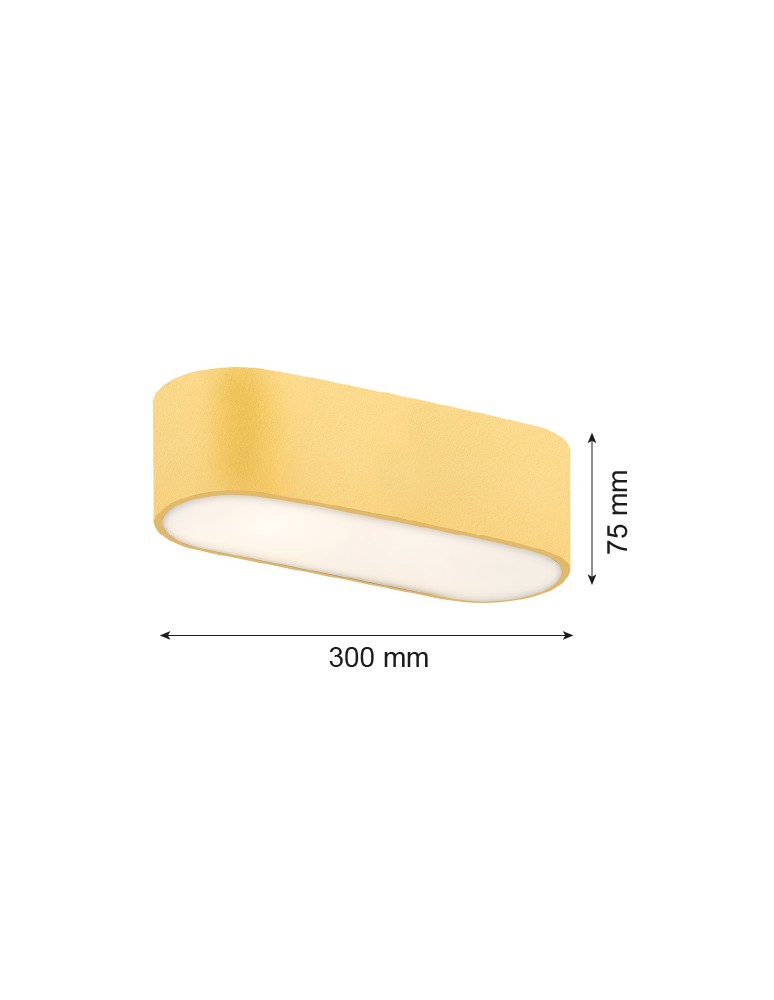 Gold plafonds - Argon TONI plafond 2 fl. 2x15W (max) milky gold structure 908 - product kolory-swiatla.pl 2