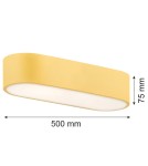 Gold plafonds - Argon TONI plafond 3 fl. 3x15W (max) milky gold structure 6005 - product 2