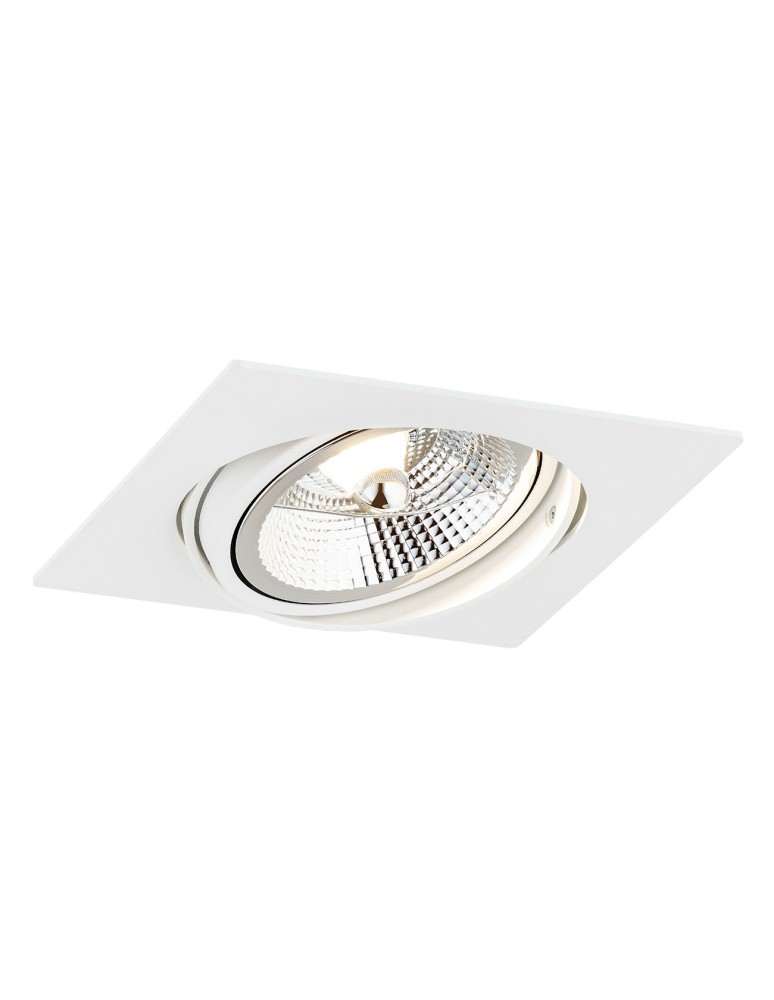 Square flush-mounted lamps - Argon OLIMP PLUS 1 fl. ceiling luminaire 1x12W (max) white structure 4745 BZ - product kolory-swiatla.pl 1