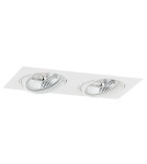 Square flush-mounted lamps - Argon OLIMP PLUS 2 fl. ceiling luminaire 2x12W (max) white structure 1046 BZ - product 2
