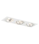 Square flush-mounted lamps - Argon OLIMP PLUS ceiling luminaire 3 fl. 3x12W (max) white structure 6115 BZ - product 1