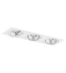 Square flush-mounted lamps - Argon OLIMP PLUS ceiling luminaire 3 fl. 3x12W (max) white structure 6115 BZ - product 2