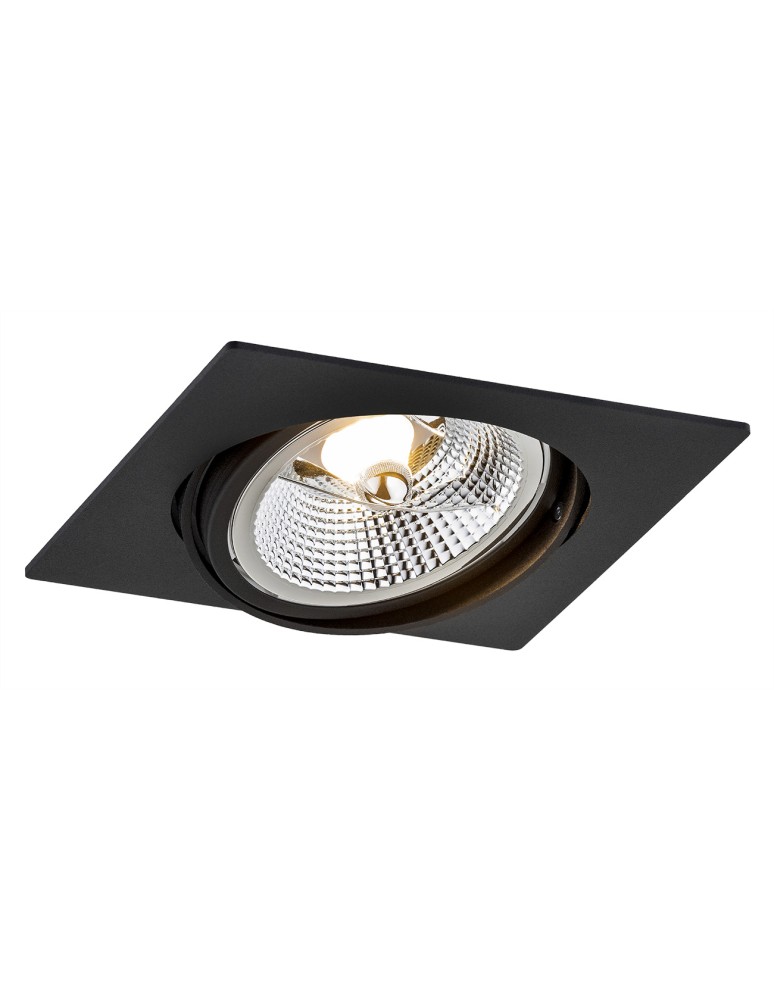 Square flush-mounted lamps - Argon OLIMP PLUS 1 fl. ceiling luminaire 1x12W (max) black structure 4746 BZ - product kolory-swiatla.pl 1