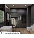 Square flush-mounted lamps - Argon OLIMP PLUS 2 fl. ceiling luminaire 2x12W (max) black structure 1047 BZ - product 4