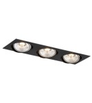 Square flush-mounted lamps - Argon OLIMP PLUS ceiling luminaire 3 fl. 3x12W (max) black structure 6116 BZ - product 1