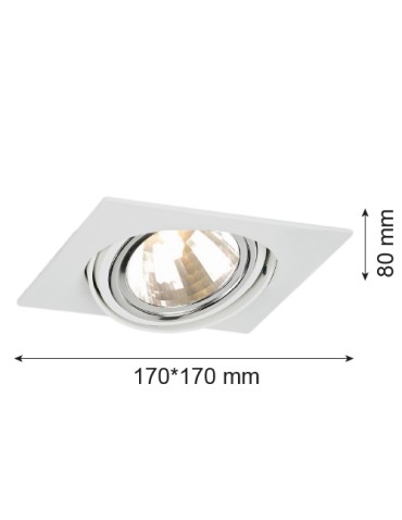Argon OLIMP ceiling luminaire 1 pł 1x6W LED (max) white structure 3654 - product 2