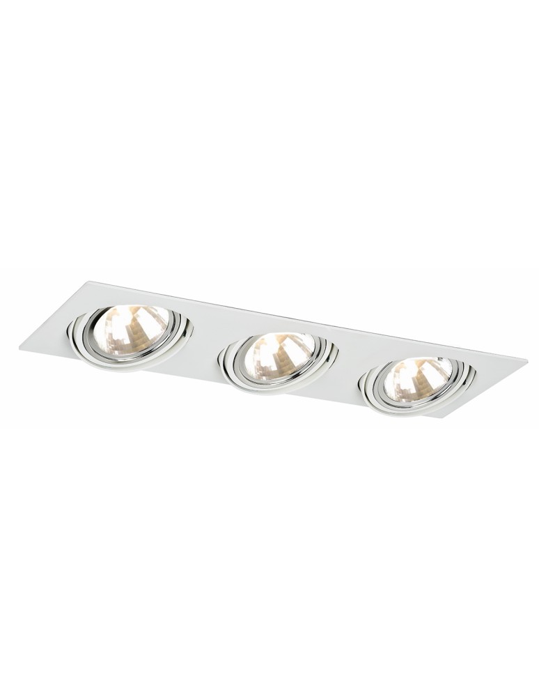 Square flush-mounted lamps - Argon OLIMP 3 fl. ceiling light fixture 3x6W LED (max) white structure 1327 - product kolory-swiatla.pl 1