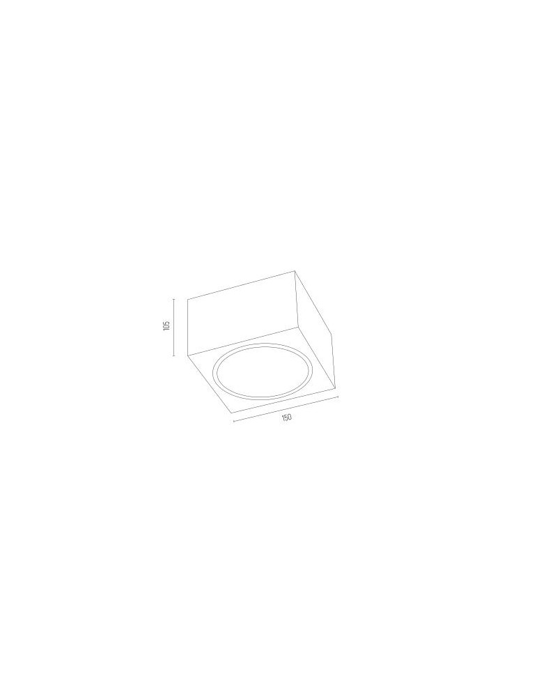 Ceiling spot lights - Argon RODOS PLUS plafond 1 fl. 1x12W (max) white structure 4753 BZ - product kolory-swiatla.pl 3