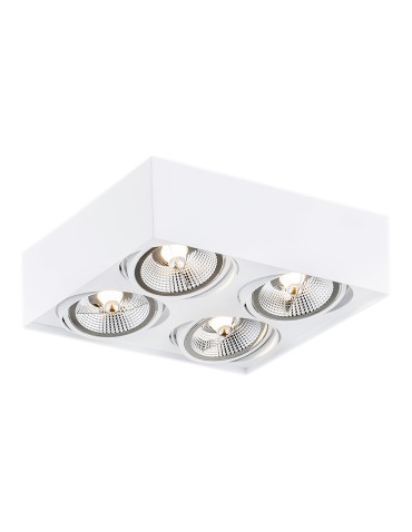 Argon RODOS PLUS plafond 4 fl. 4x12W (max) white structure 1744 BZ