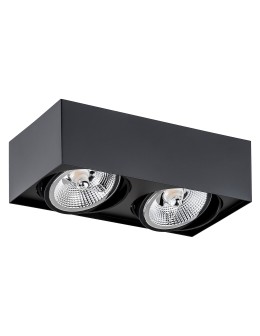 Argon RODOS PLUS plafon 2 pł. 2x12W (max) czarny struktura 1049 BZ - produkt 2