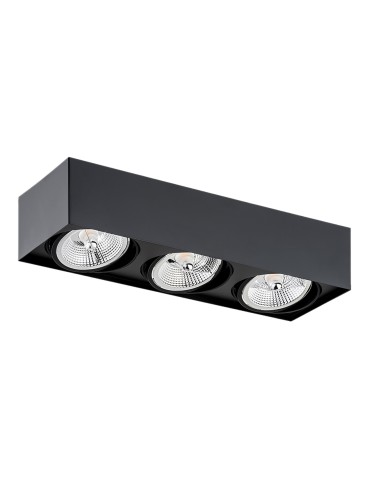 Argon RODOS PLUS plafond 3 fl. 3x12W (max) black structure 6118 BZ - product 2