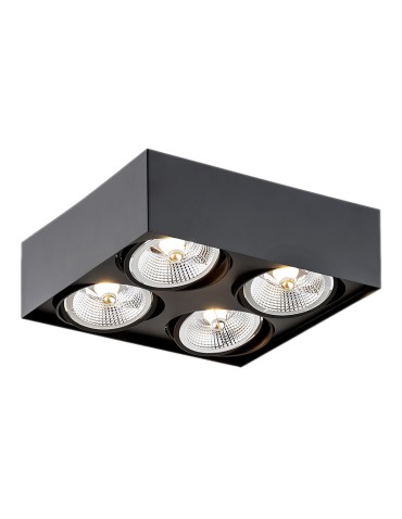 Argon RODOS PLUS plafond 4 fl. 4x12W (max) black structure 1745 BZ