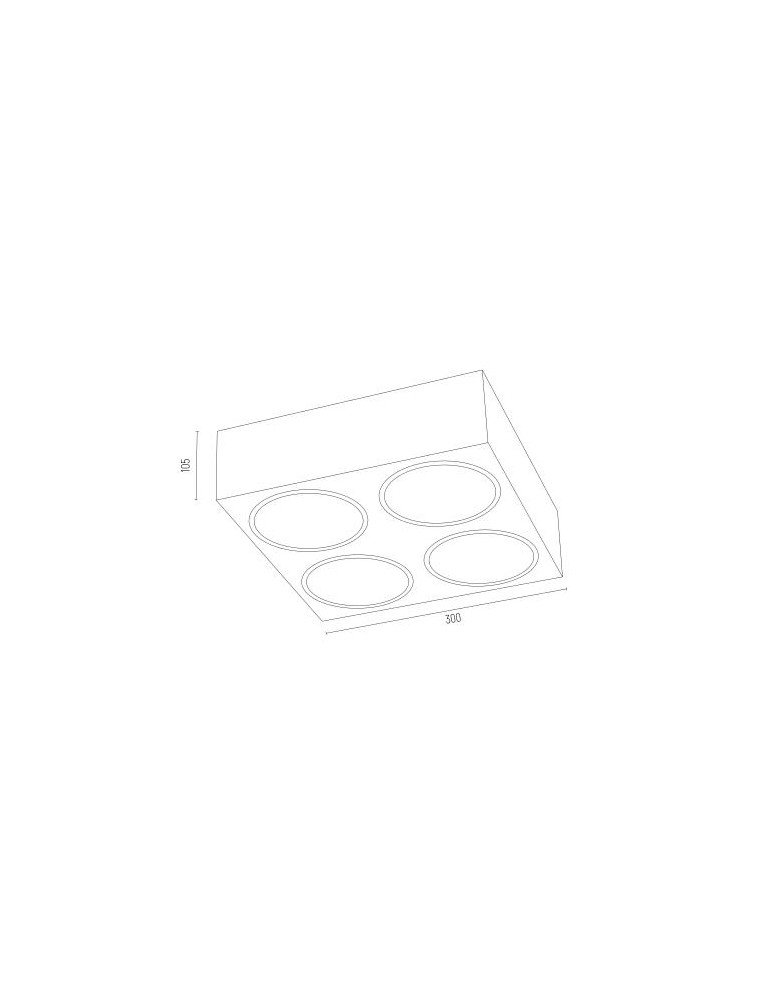 Ceiling spot lights - Argon RODOS PLUS plafond 4 fl. 4x12W (max) black structure 1745 BZ - product kolory-swiatla.pl 3