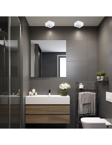 Argon RODOS plafon 1 pł. 1x6W LED (max) biały struktura 263 - produkt 2