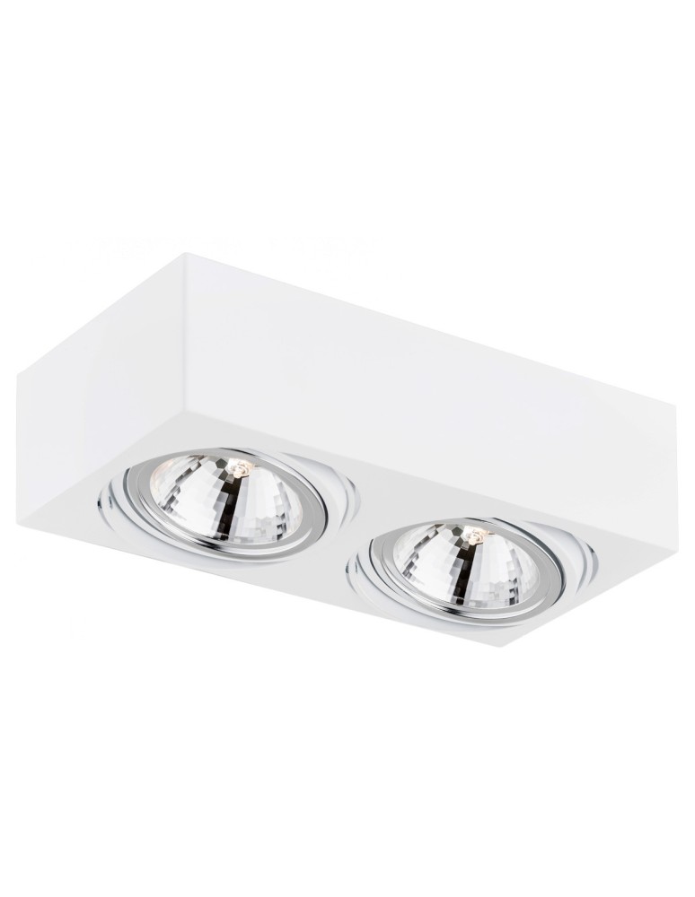 Ceiling spot lights - Argon RODOS plafond 2 fl. 2x6W LED (max) white structure 581 - product kolory-swiatla.pl 1