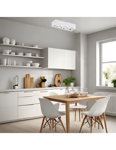 Argon RODOS plafon 3 pł. 3x6W LED (max) biały struktura 1088 - produkt 2