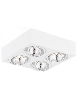 Argon RODOS plafon 4 pł. 4x6W LED (max) biały struktura 1540