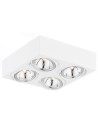 Argon RODOS plafond 4 fl. 4x6W LED (max) white structure 1540