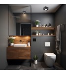 Ceiling spot lights - Argon RODOS plafond 1 fl. 1x6W LED (max) black structure 346 - product 3