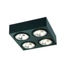 Ceiling spot lights - Argon RODOS plafond 4 fl. 4x6W LED (max) black structure 1553 - product 1