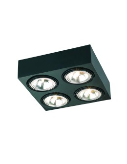 Argon RODOS plafon 4 pł. 4x6W LED (max) czarny struktura 1553