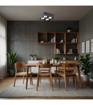 Ceiling spot lights - Argon RODOS plafond 4 fl. 4x6W LED (max) black structure 1553 - product 2