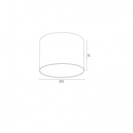 Argon CLEVLAND plafon 1 pł. 1x12W (max) biały struktura 4692 BZ