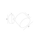 Ceiling spotlights - Argon CLEVLAND spotlight 1 pł. 1x12W (max) white structure 4702 BZ - product 4