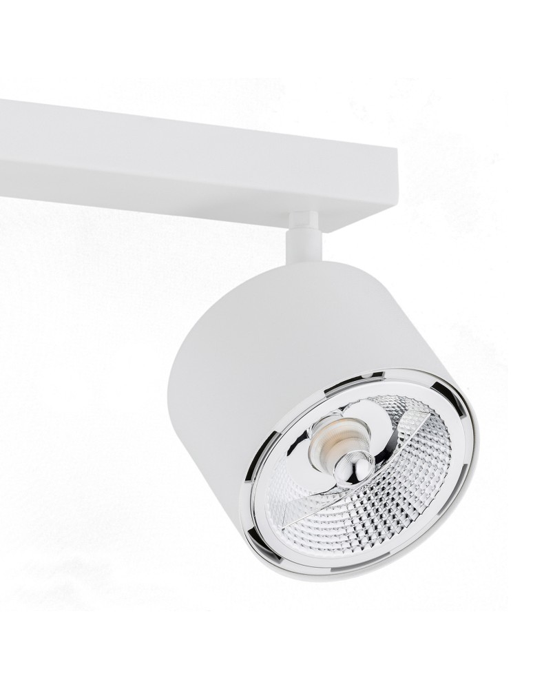 Adjustable ceiling lamps - spots - Argon CLEVLAND plafond 2 fl. 2x12W (max) white structure 1031 BZ - product kolory-swiatla.pl 3