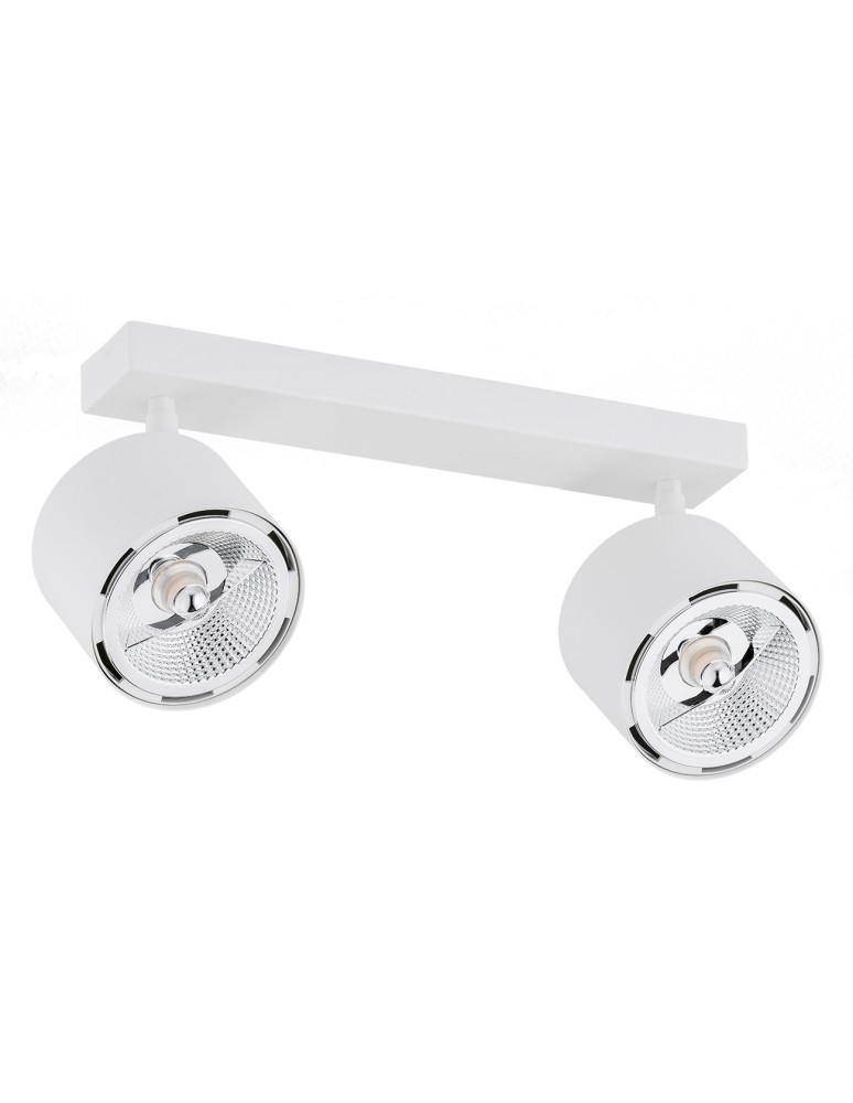 Adjustable ceiling lamps - spots - Argon CLEVLAND plafond 2 fl. 2x12W (max) white structure 1031 BZ - product kolory-swiatla.pl 4