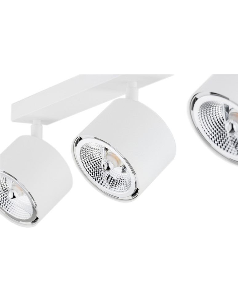 Adjustable ceiling lamps - spots - Argon CLEVLAND plafond 3 fl. 3x12W (max) white structure 6100 BZ - product kolory-swiatla.pl 3