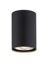 Argon TUBO plafond 1 fl. 1x12W (max) black structure 4909 BZ