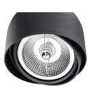 Argon GARLAND plafon 1 pł. 1x12W (max) czarny struktura 4711 BZ