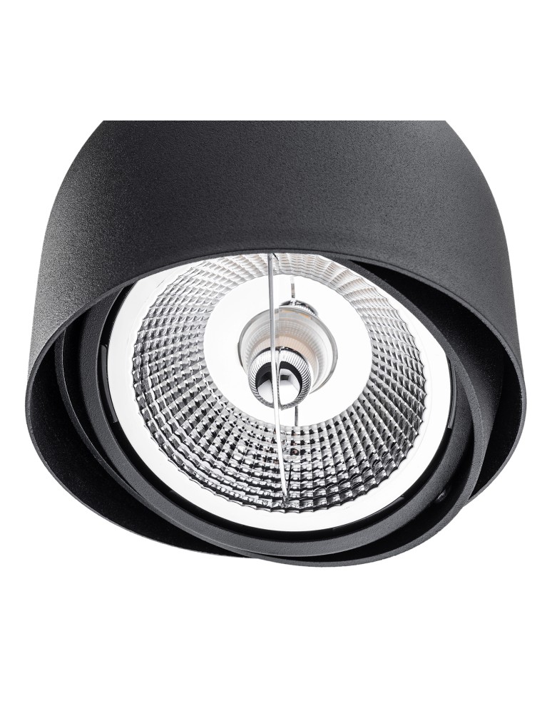 Argon GARLAND plafon 1 pł. 1x12W (max) czarny struktura 4711 BZ