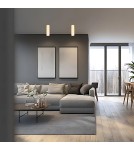 Gold ceiling fixtures - Argon TYBER PLUS plafond 1 fl. 1x5W (max) brass 4761 - product 3