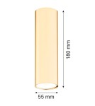 Gold ceiling fixtures - Argon TYBER PLUS plafond 1 fl. 1x5W (max) brass 4761 - product 4