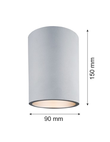 Argon TYBER plafon 1 pł. okrągły 1x15W (max) srebrny struktura 473 - produkt 2