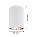 Round ceiling luminaires - Argon TYBER plafond 1 fl. round 1x15W (max) white structure 475 - product 2