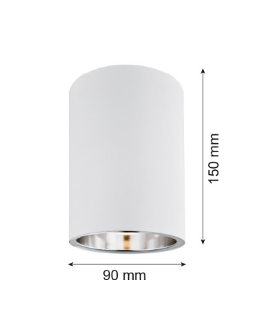 Argon TYBER plafond 1 fl. round 1x15W (max) white structure 475 - product 2