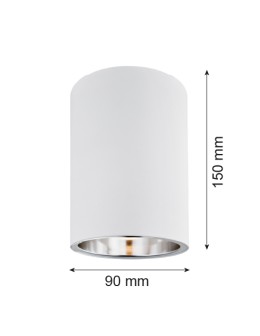 Argon TYBER plafon 1 pł. okrągły 1x15W (max) biały struktura 475 - produkt 2