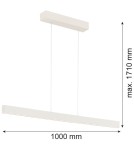 Pendant lamps over desk - Argon BALANS pendant lamp 1 pł. 1x35W cream white 8302 - product 4