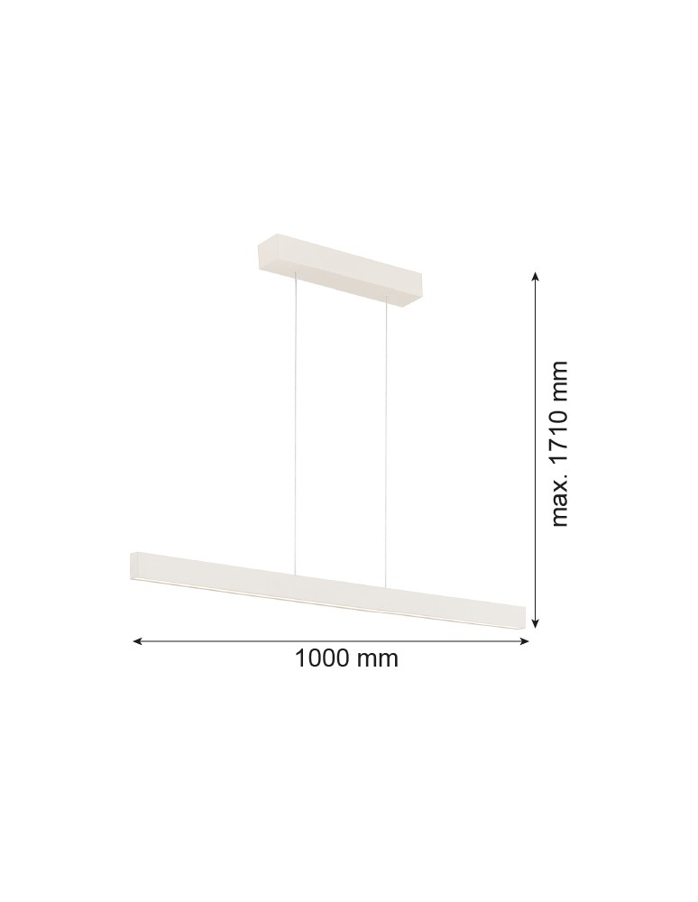 Pendant lamps over desk - Argon BALANS pendant lamp 1 pł. 1x35W cream white 8302 - product kolory-swiatla.pl 4