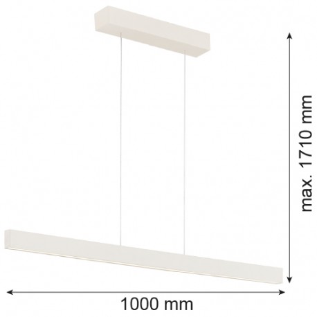 Argon BALANS lampa wisząca 1 pł. 1x35W kremowy biały 8302