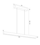 Pendant lamps over desk - Argon BALANS pendant lamp 1 pł. 1x35W cream white 8302 - product 5