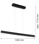 Pendant lamps over desk - Argon BALANS pendant lamp 1 pł. 1x35W black 8303 - product 4