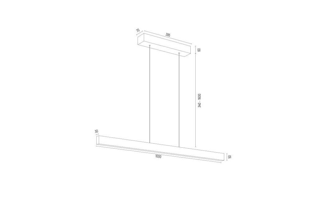 Argon BALANS lampa wisząca 1 pł. 1x35W czarny 8303