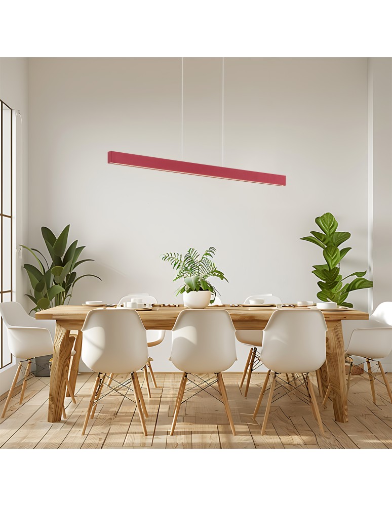 Pendant lamps over desk - Argon BALANS pendant lamp 1 pł. 1x35W red 8304 - product kolory-swiatla.pl 2